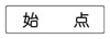 始点　補助標識