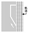 路面電車停留場　指示標示