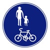 自転車及び歩行者専用　規制標識