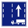 けん引自動車の高速自動車国道通行区分　規制標識