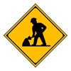 道路工事中　警戒標識