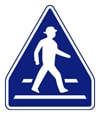 横断歩道　指示標識